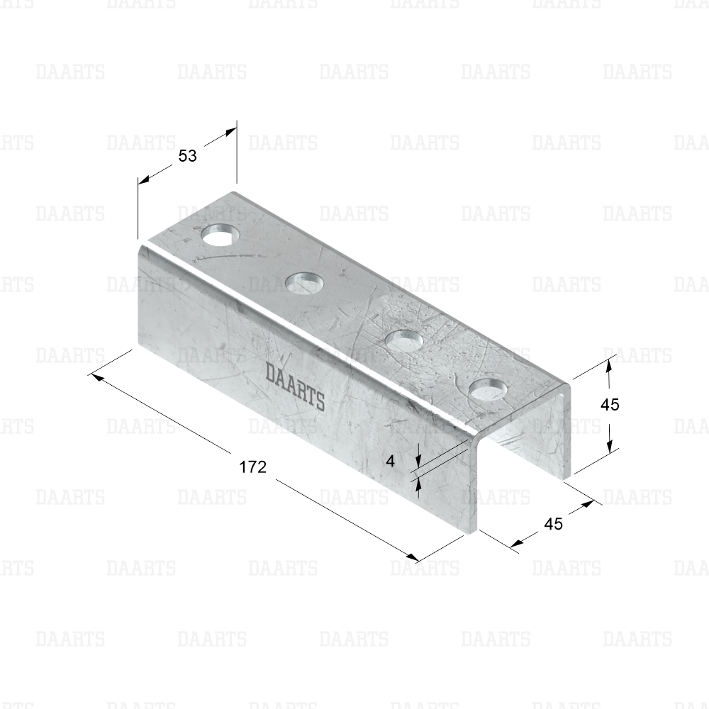 с размерами Соединитель накидной DS MQL 41х41